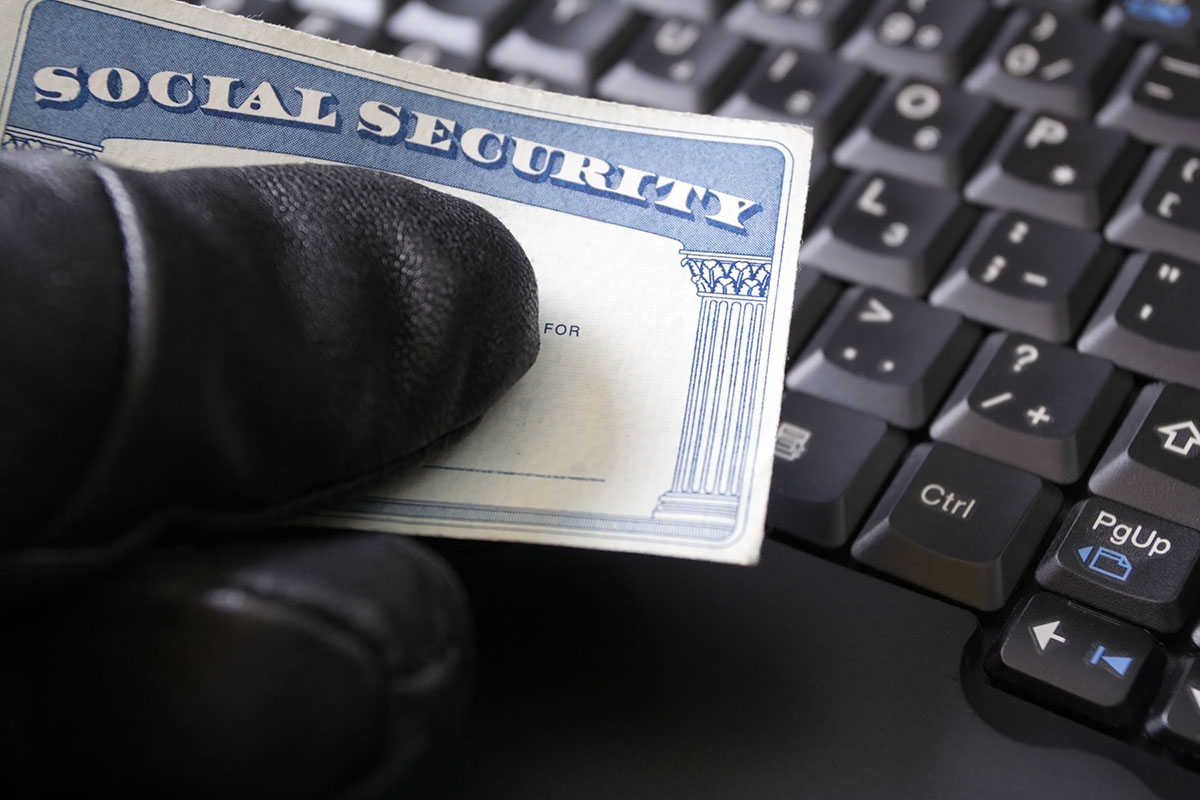 Personal identity documents and digital devices protected by security locks and privacy shields